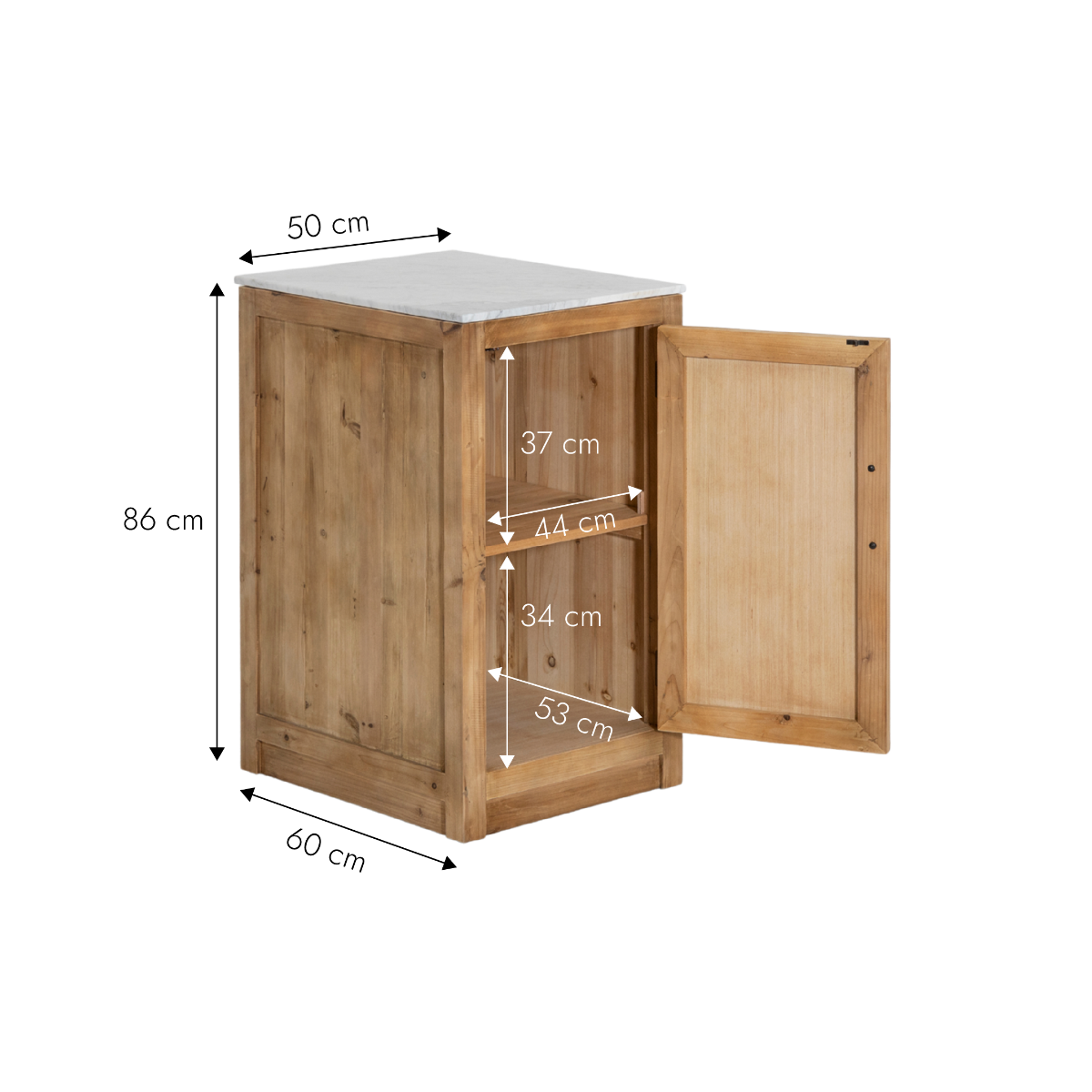 Meuble bas de cuisine 1 porte Epure