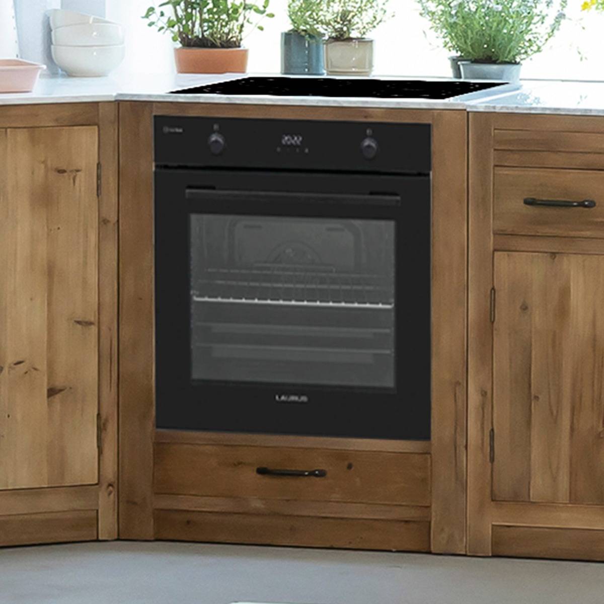 Meuble bas de cuisine pour four et plaques de cuisson Epure