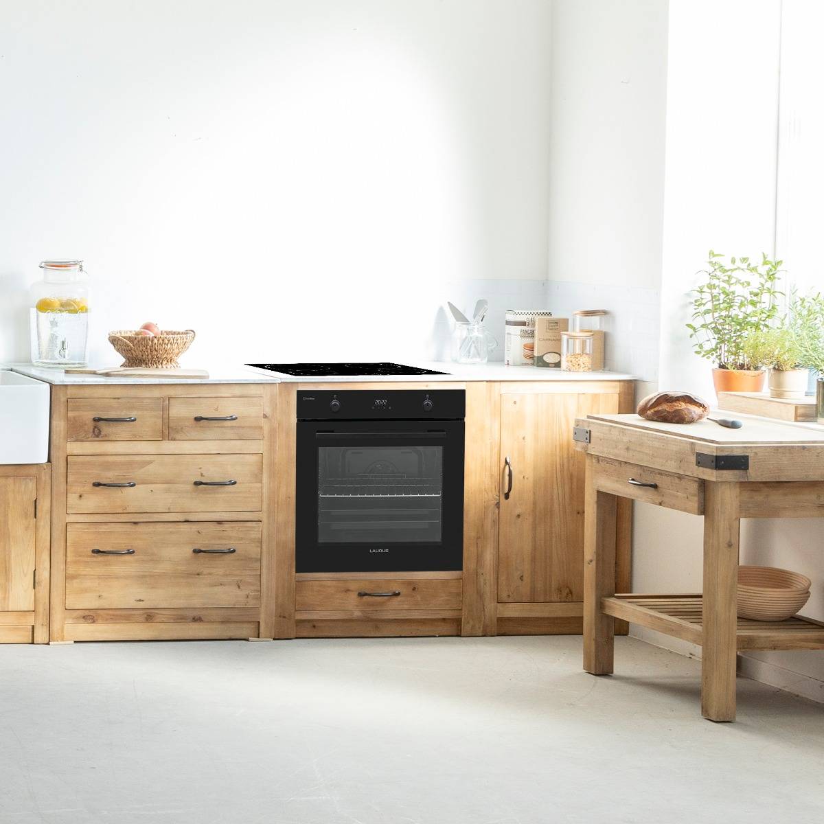 Meuble bas de cuisine pour four et plaques de cuisson Epure