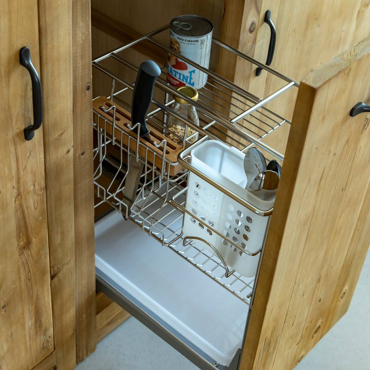 Meuble bas de cuisine avec tiroir coulissant Epure