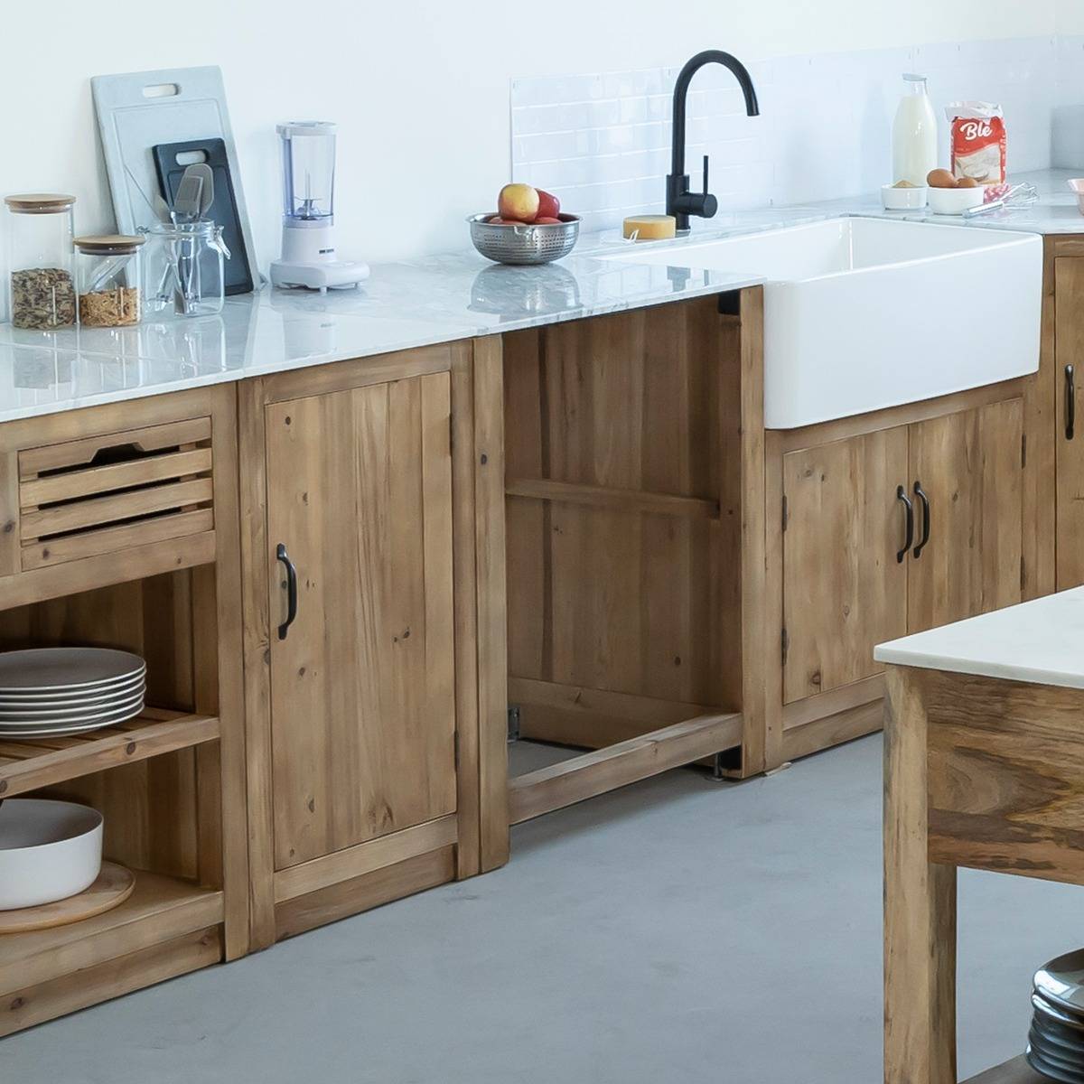 Meuble bas de cuisine pour lave vaisselle Epure