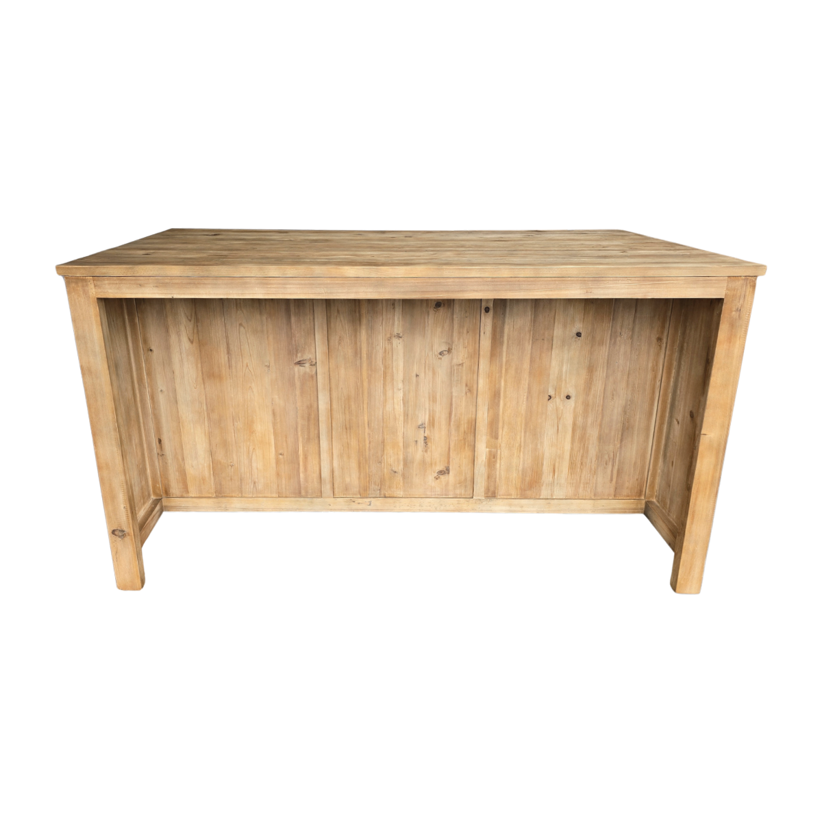 Ilot central en bois recyclé Garance