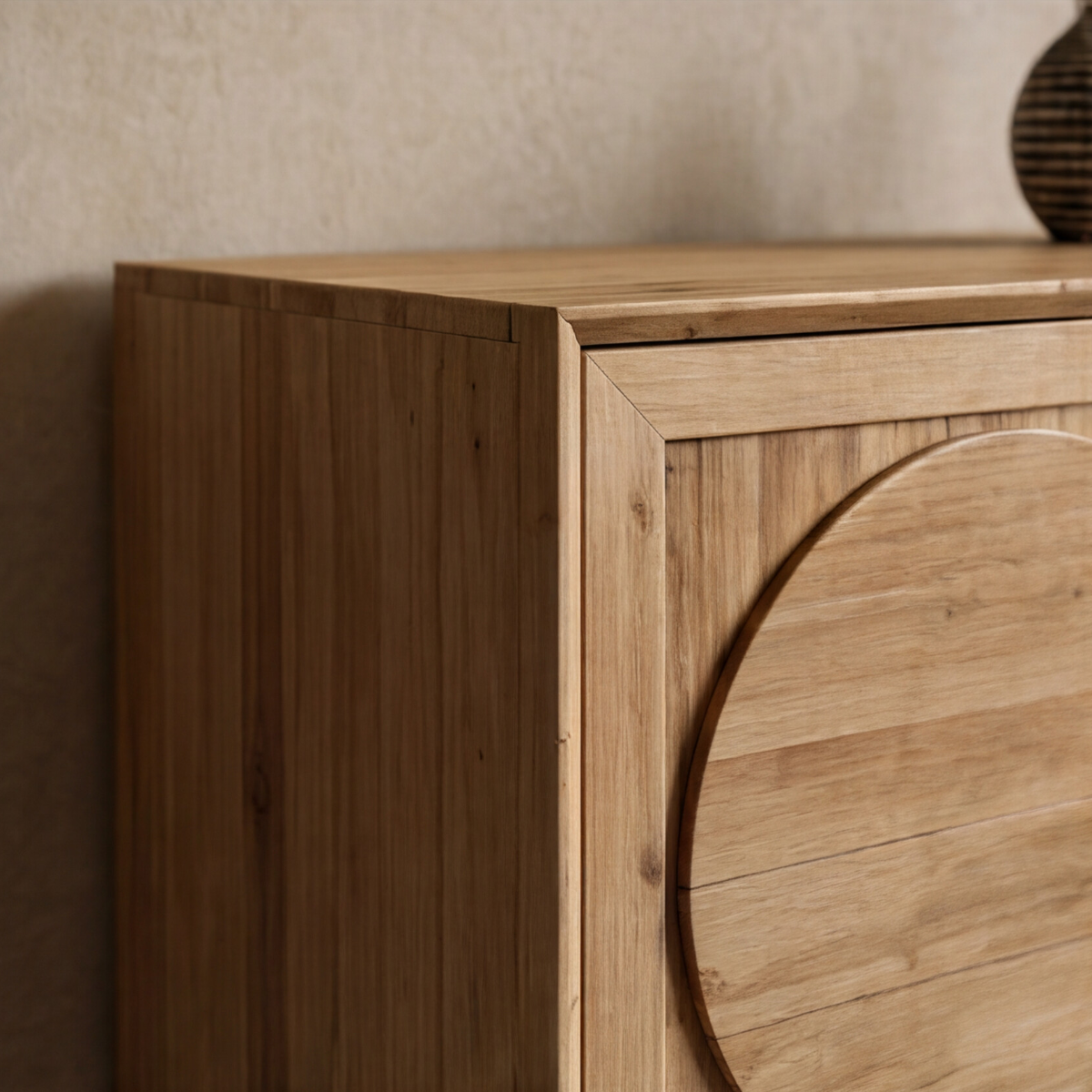 Buffet haut en bois recyclé Sigrid