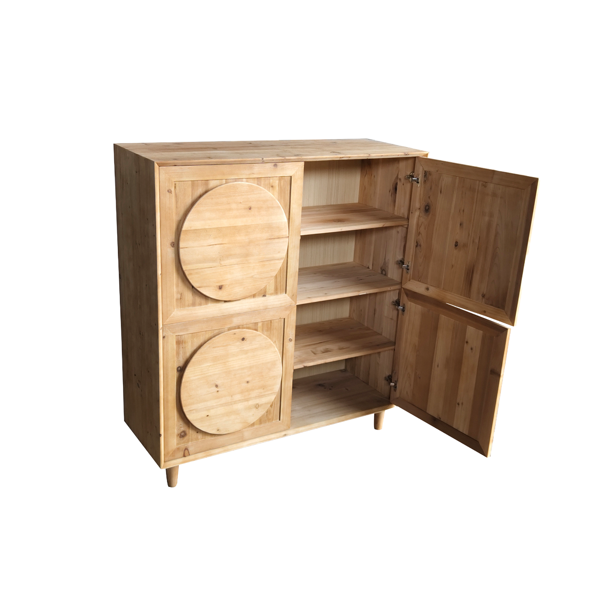 Buffet haut en bois recyclé Sigrid