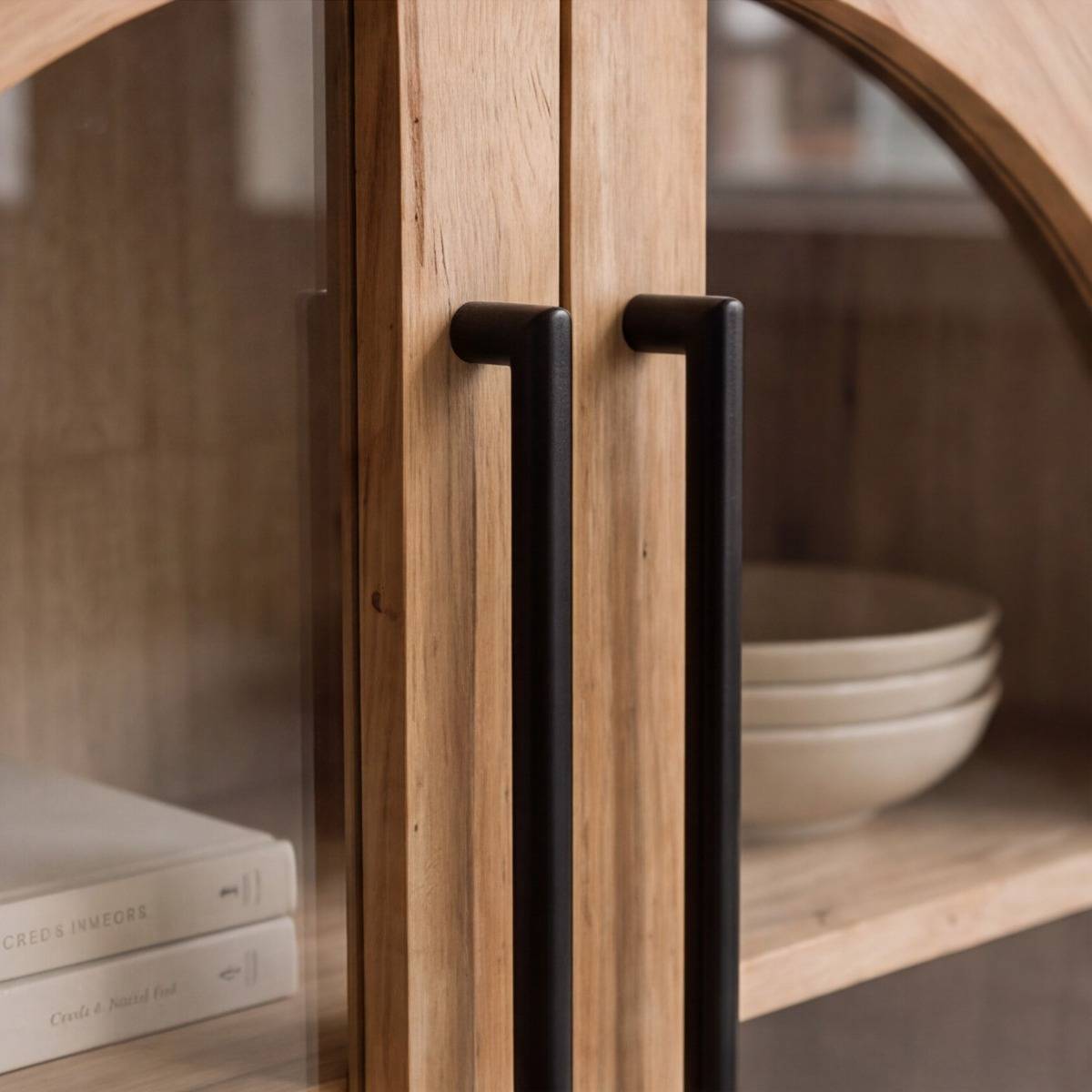 Buffet vitré en bois recyclé Sigrid