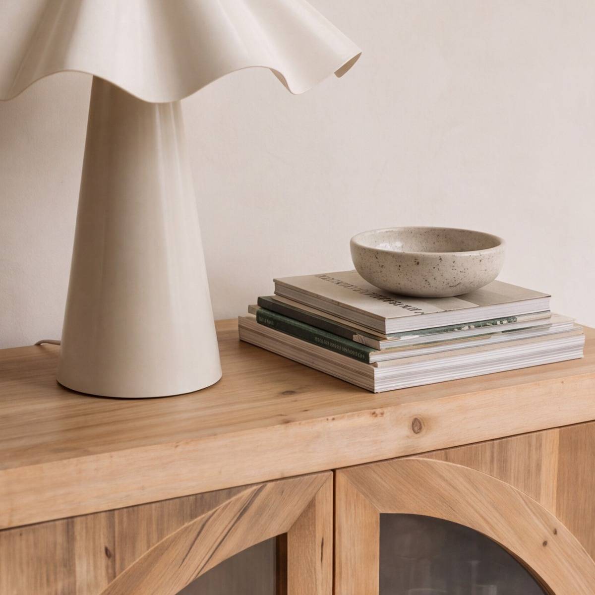 Buffet vitré en bois recyclé Sigrid