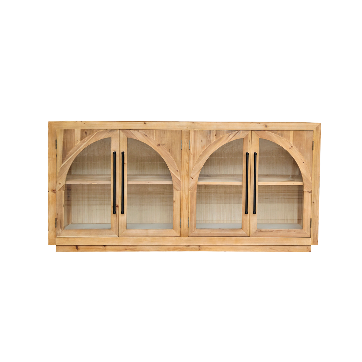 Buffet vitré en bois recyclé Sigrid