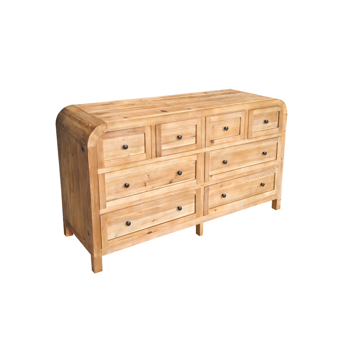 Commode 8 tiroirs en bois recyclé Sigrid