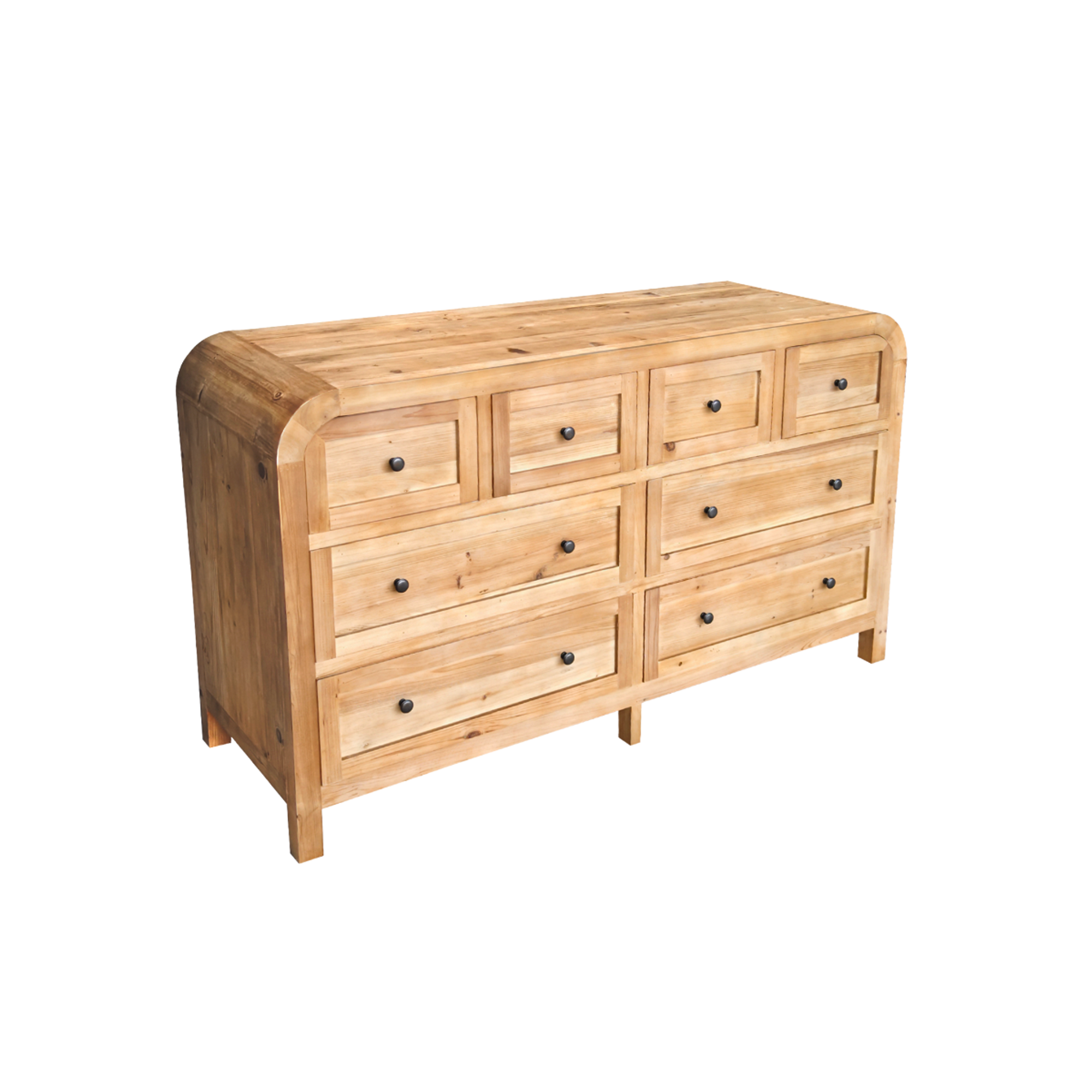 Commode 8 tiroirs en bois recyclé Sigrid