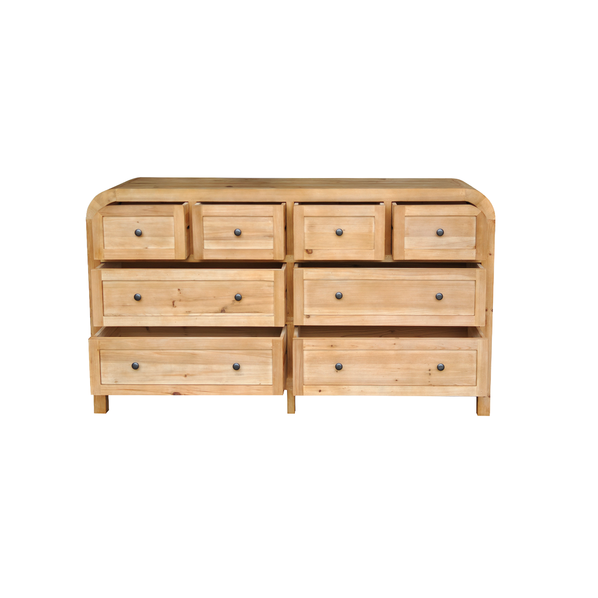 Commode 8 tiroirs en bois recyclé Sigrid
