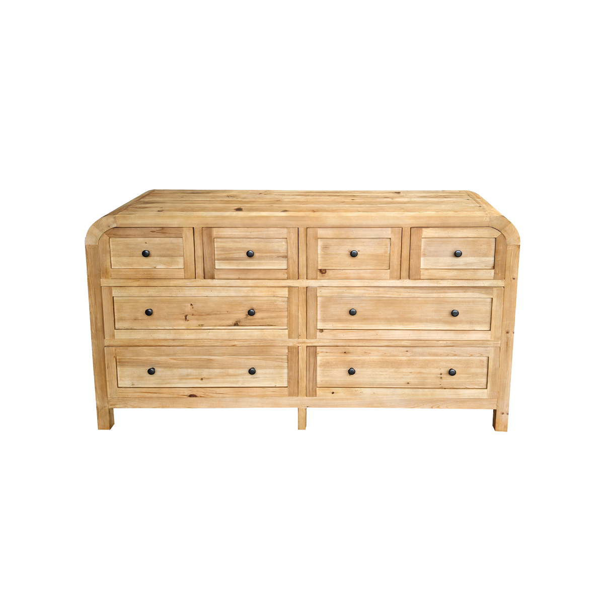 Commode 8 tiroirs en bois recyclé Sigrid