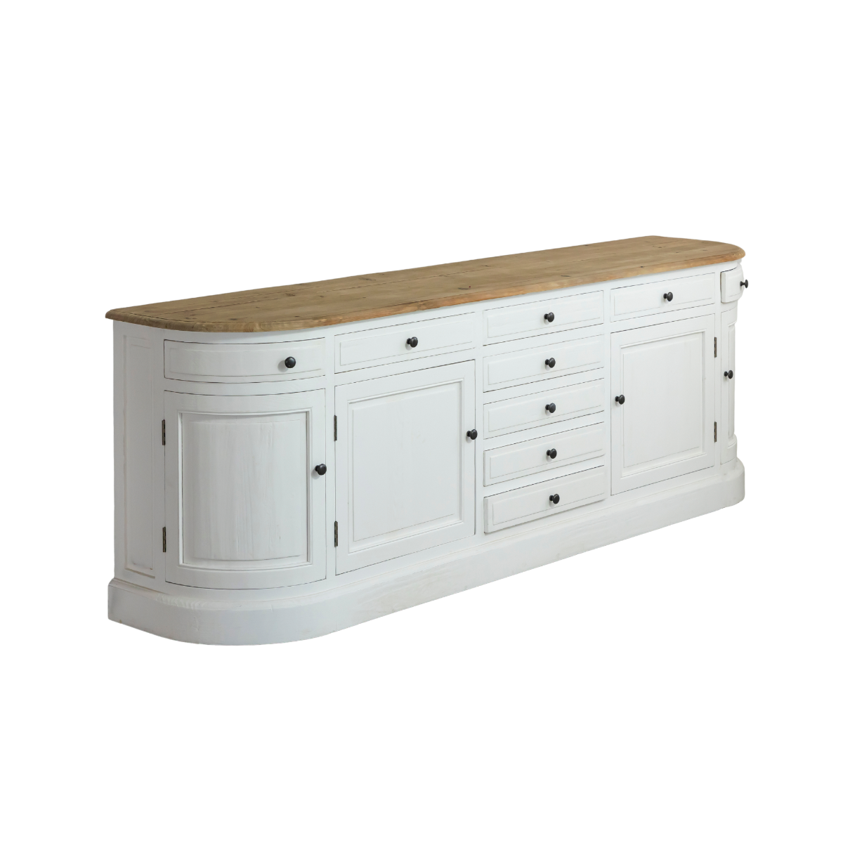 Buffet en bois recyclé blanchi 225 cm Garance