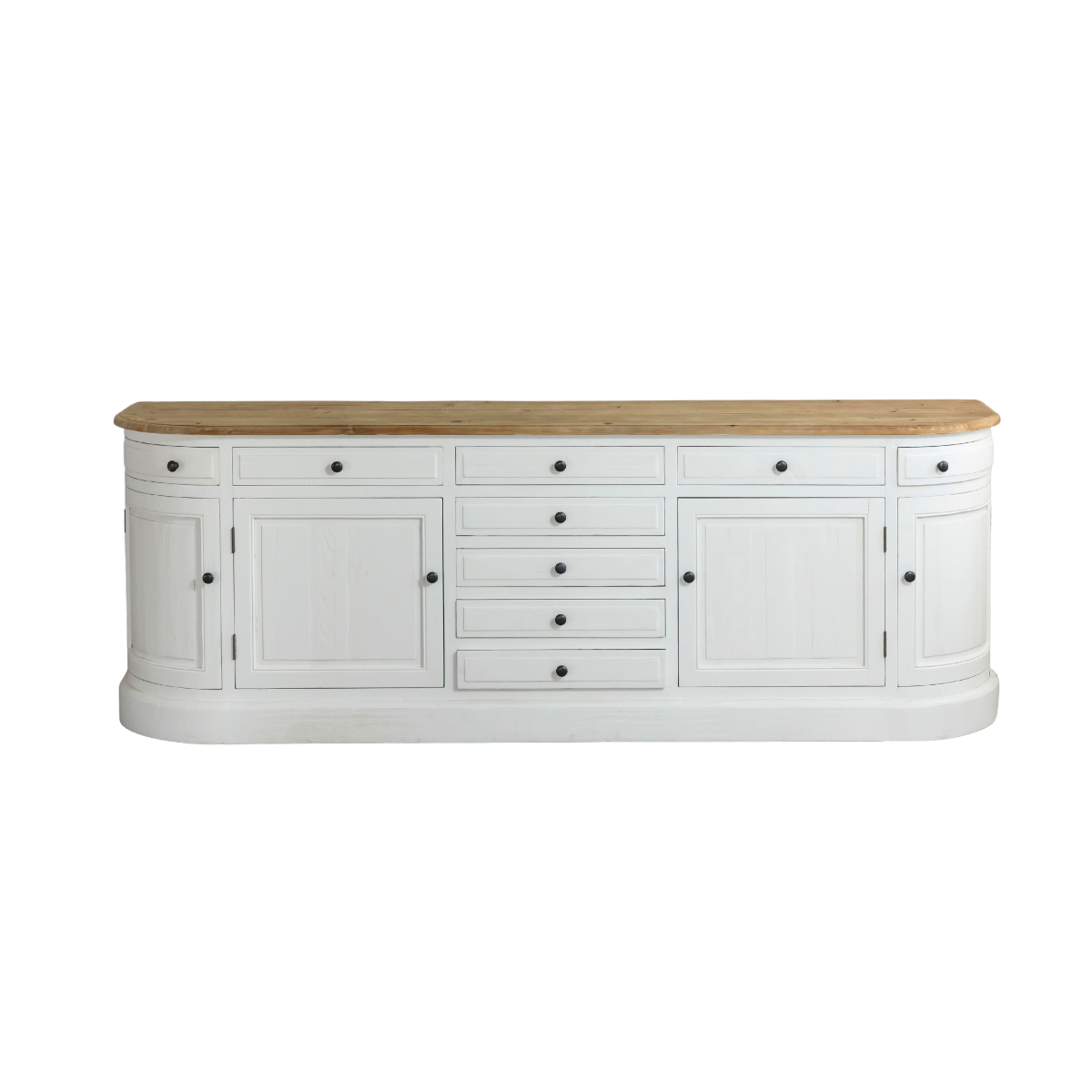 Buffet en bois recyclé blanchi 225 cm Garance