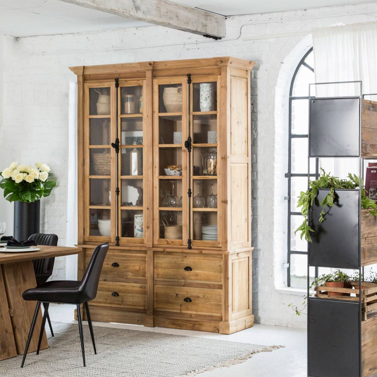 Vaisselier en bois recyclé Alba