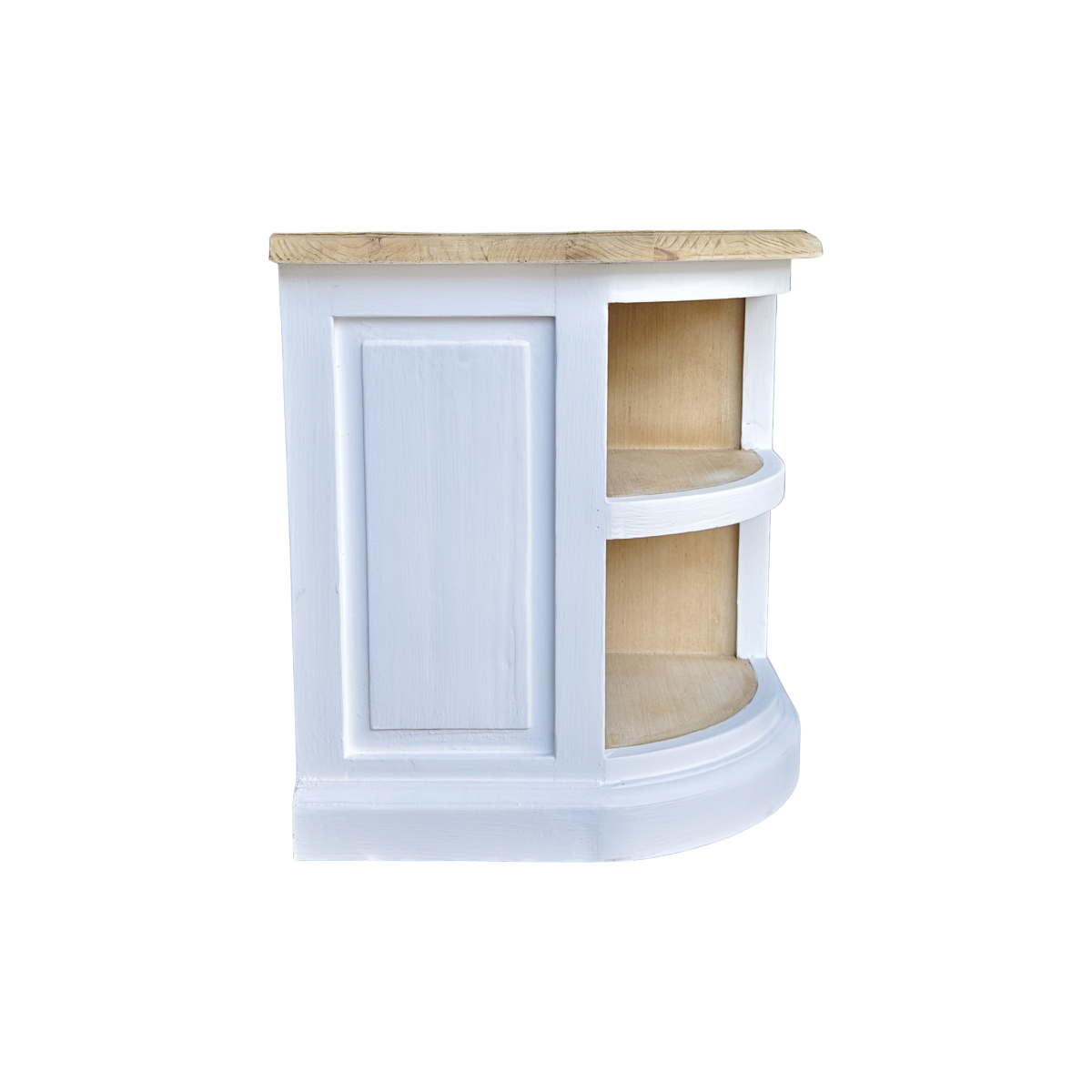 Meuble TV en bois recyclé blanchi Garance