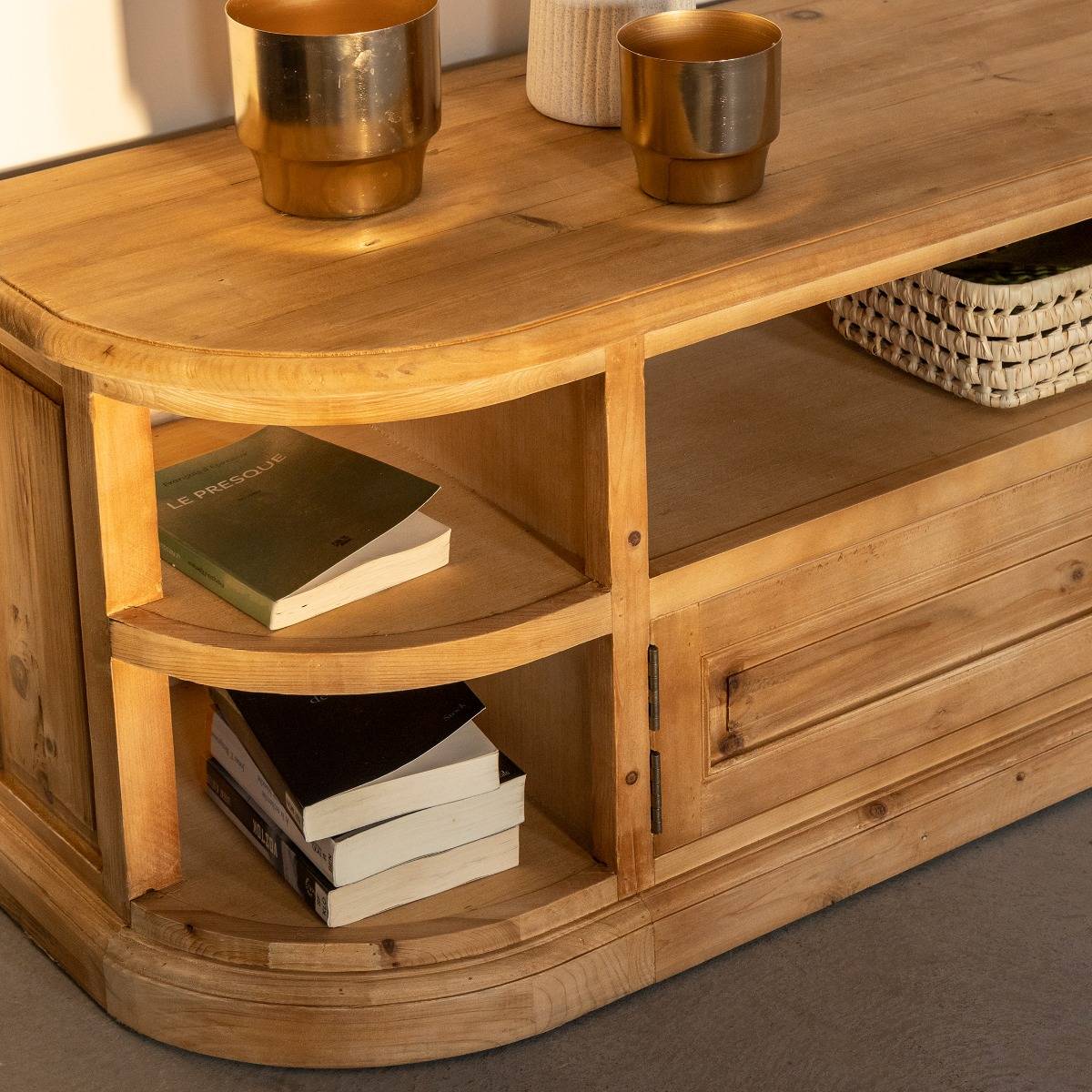 Meuble TV en bois recyclé Garance