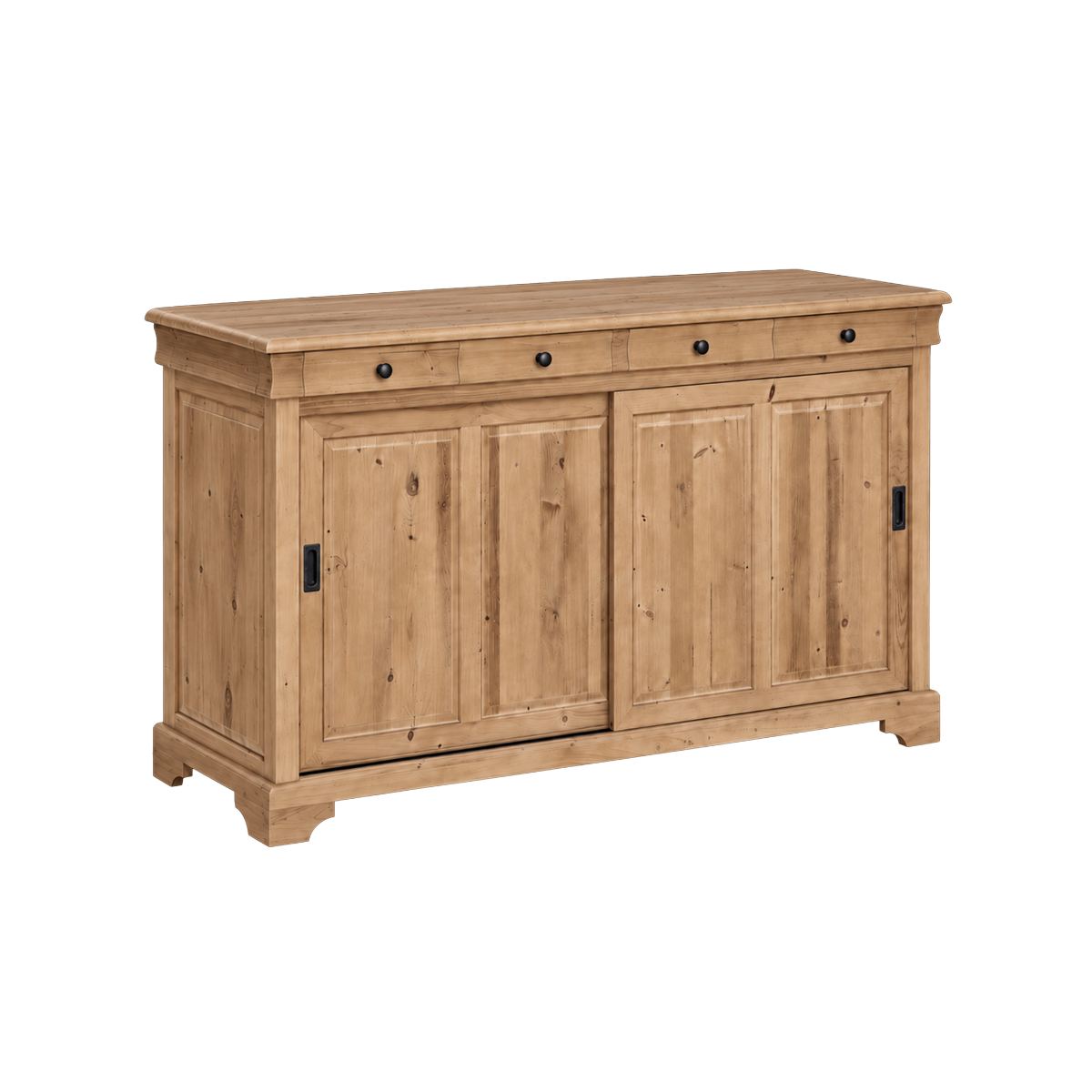 Buffet en bois recyclé avec portes coulissantes Garance