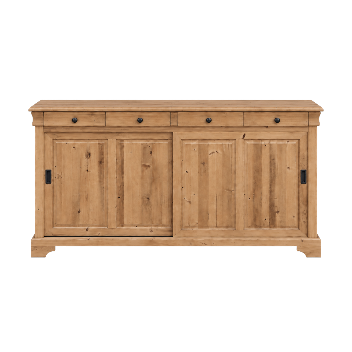 Buffet en bois recyclé avec portes coulissantes Garance
