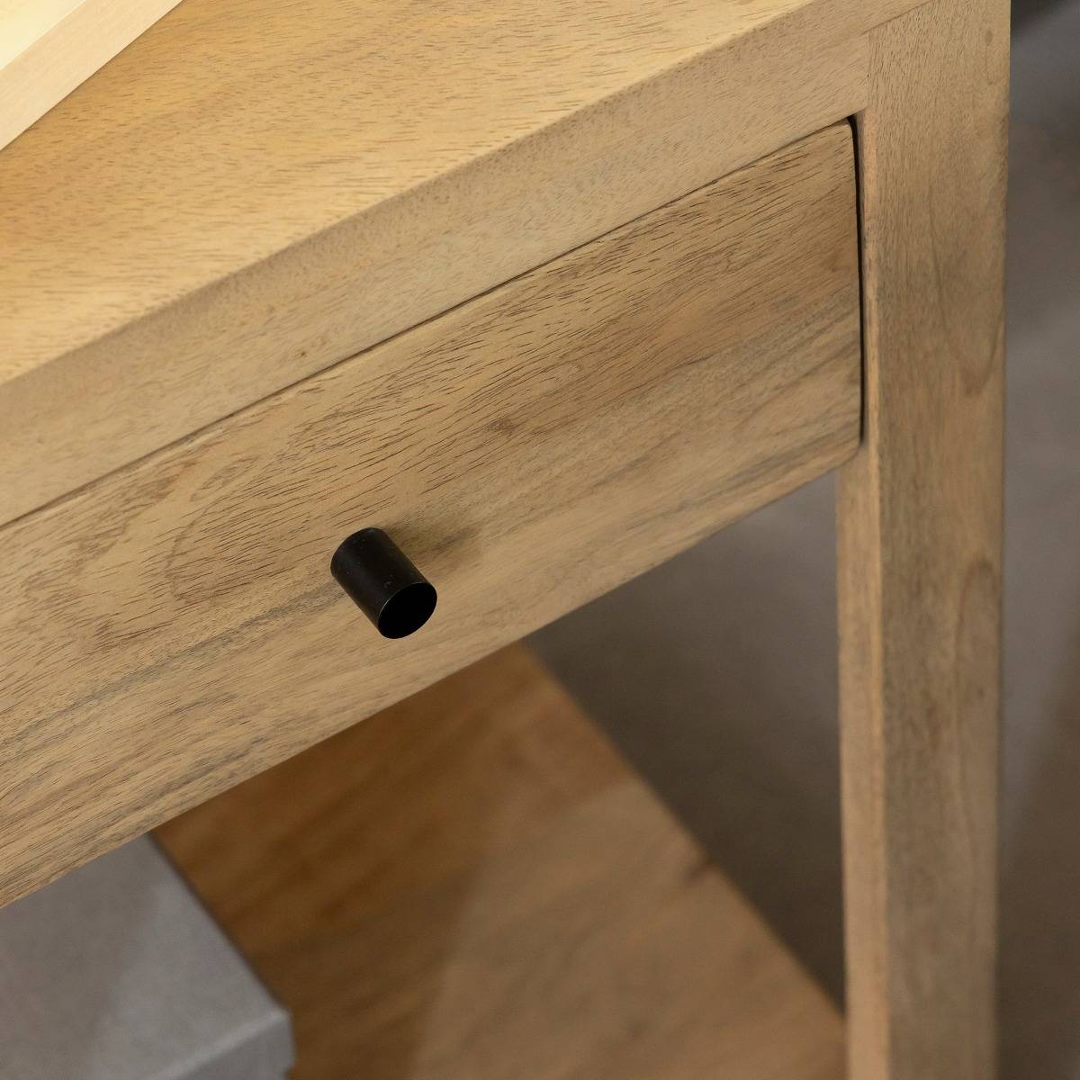 Table de chevet en bois de manguier Amara