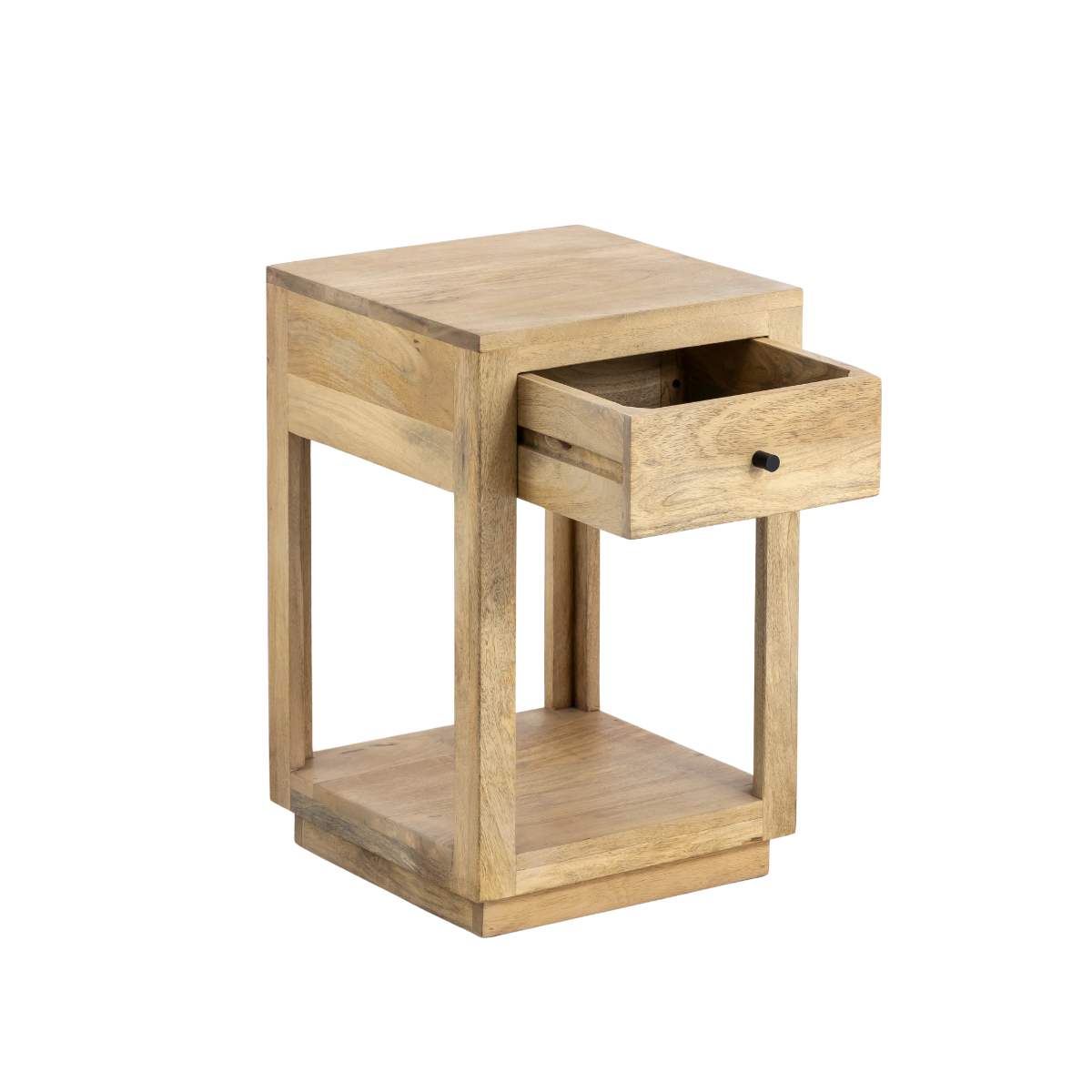 Table de chevet en bois de manguier Amara
