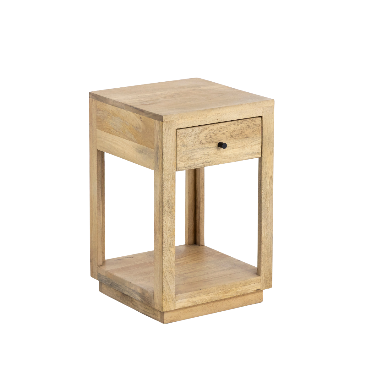 Table de chevet en bois de manguier Amara