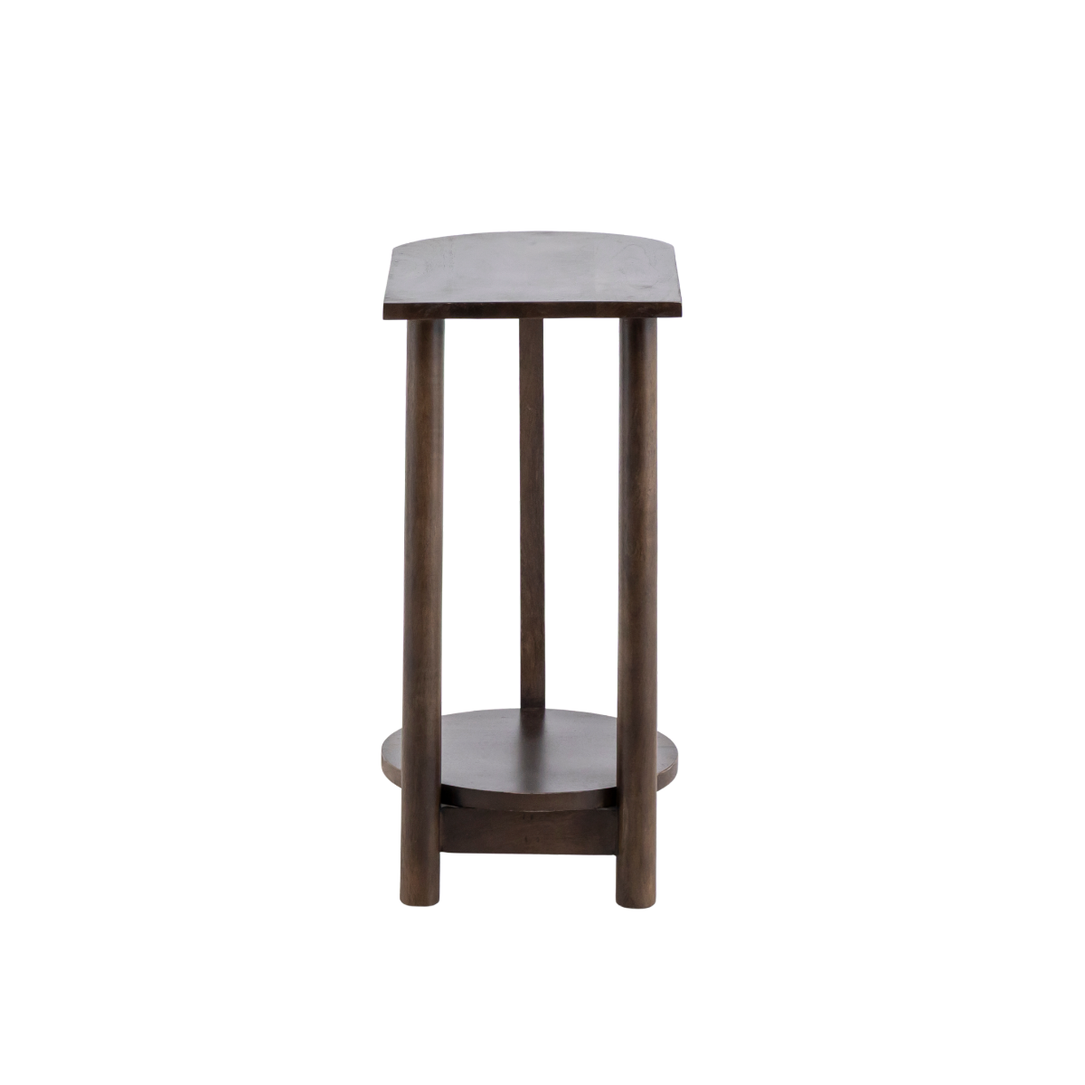Table de chevet ovale en bois de manguier Sharon