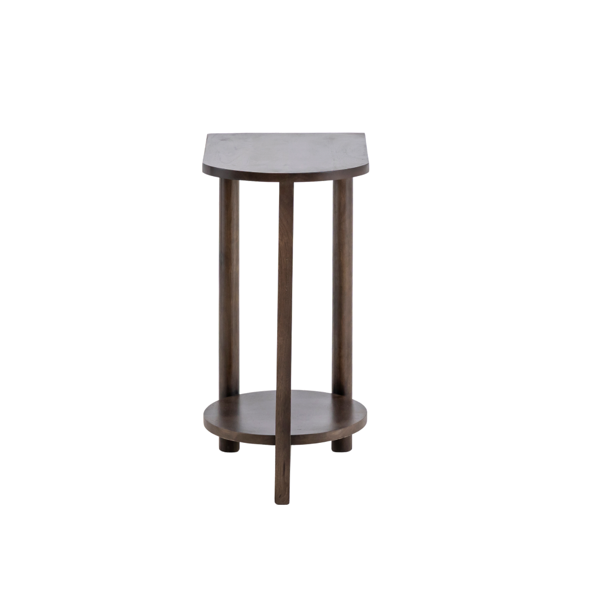 Table de chevet ovale en bois de manguier Sharon