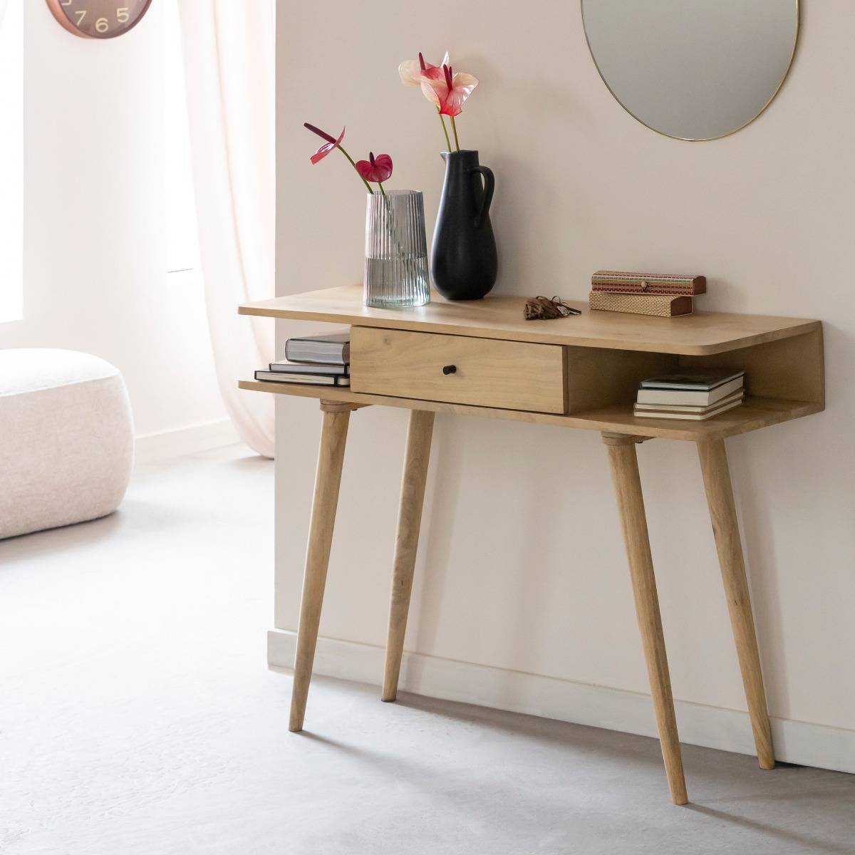Console en bois de manguier Amara