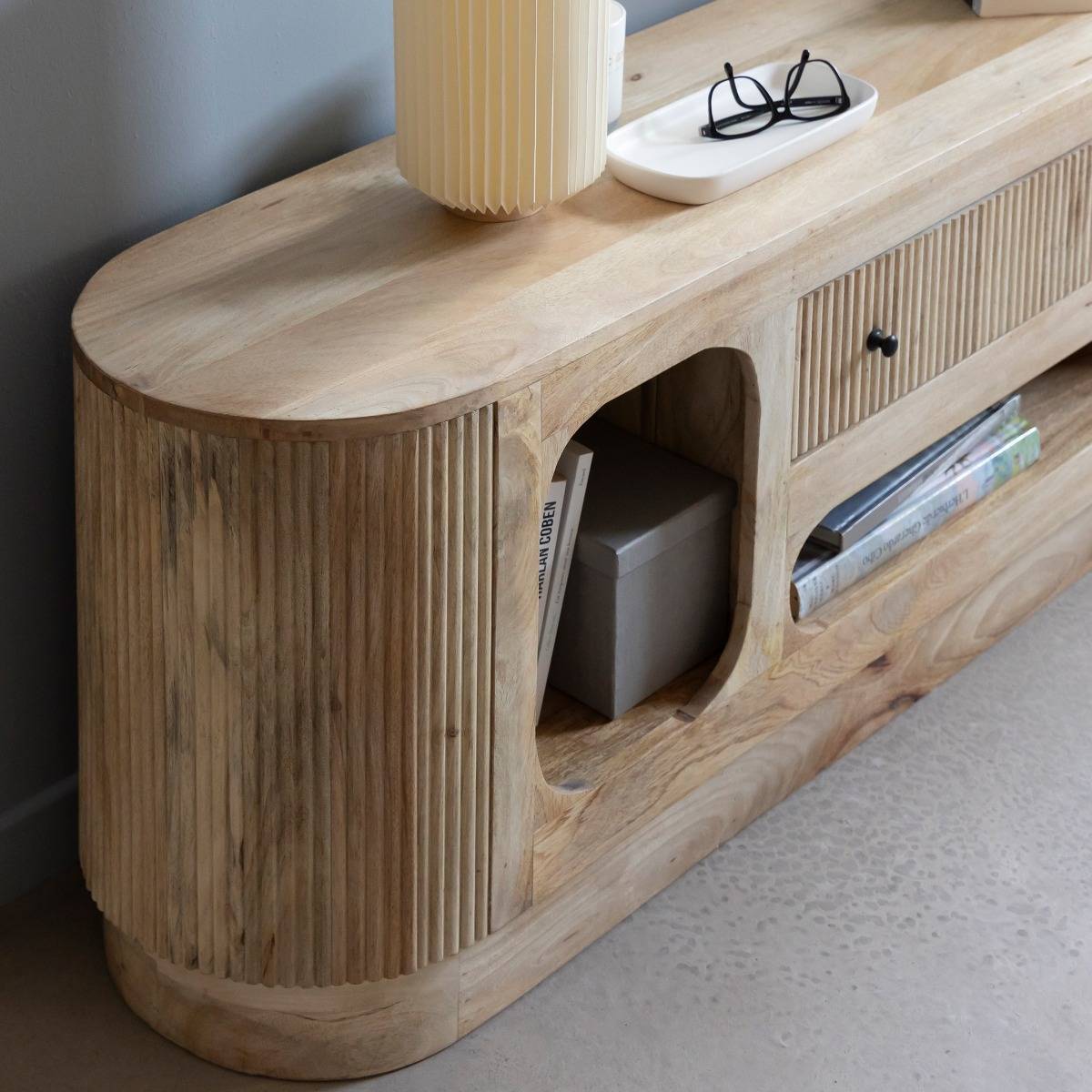 Meuble TV en bois de manguier Amara