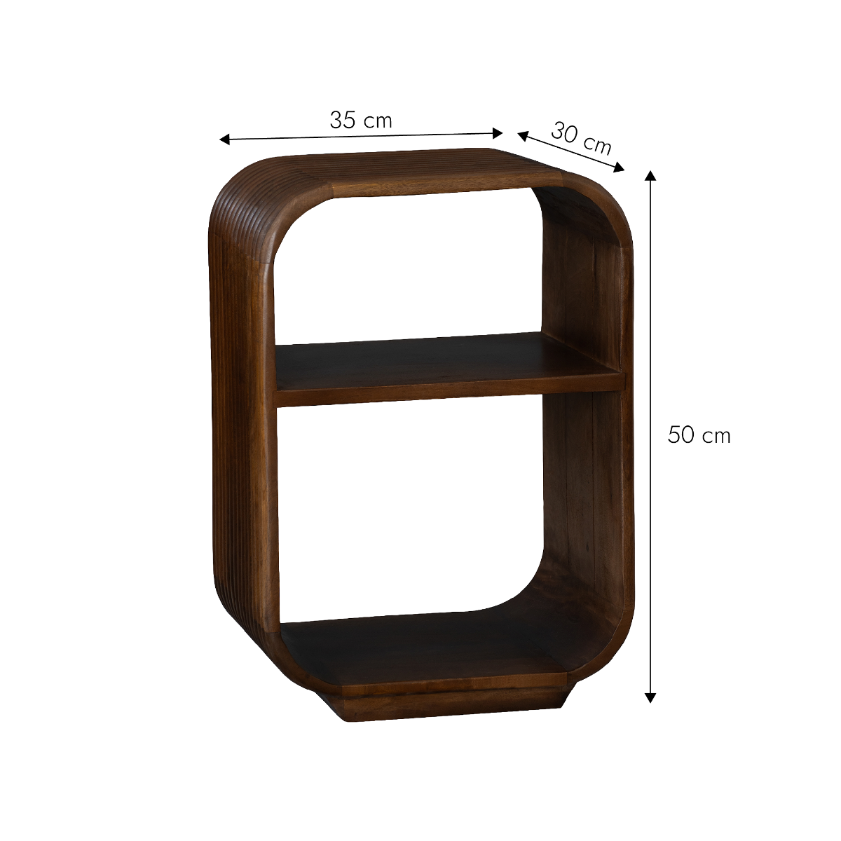 Table de chevet en bois de manguier Maora