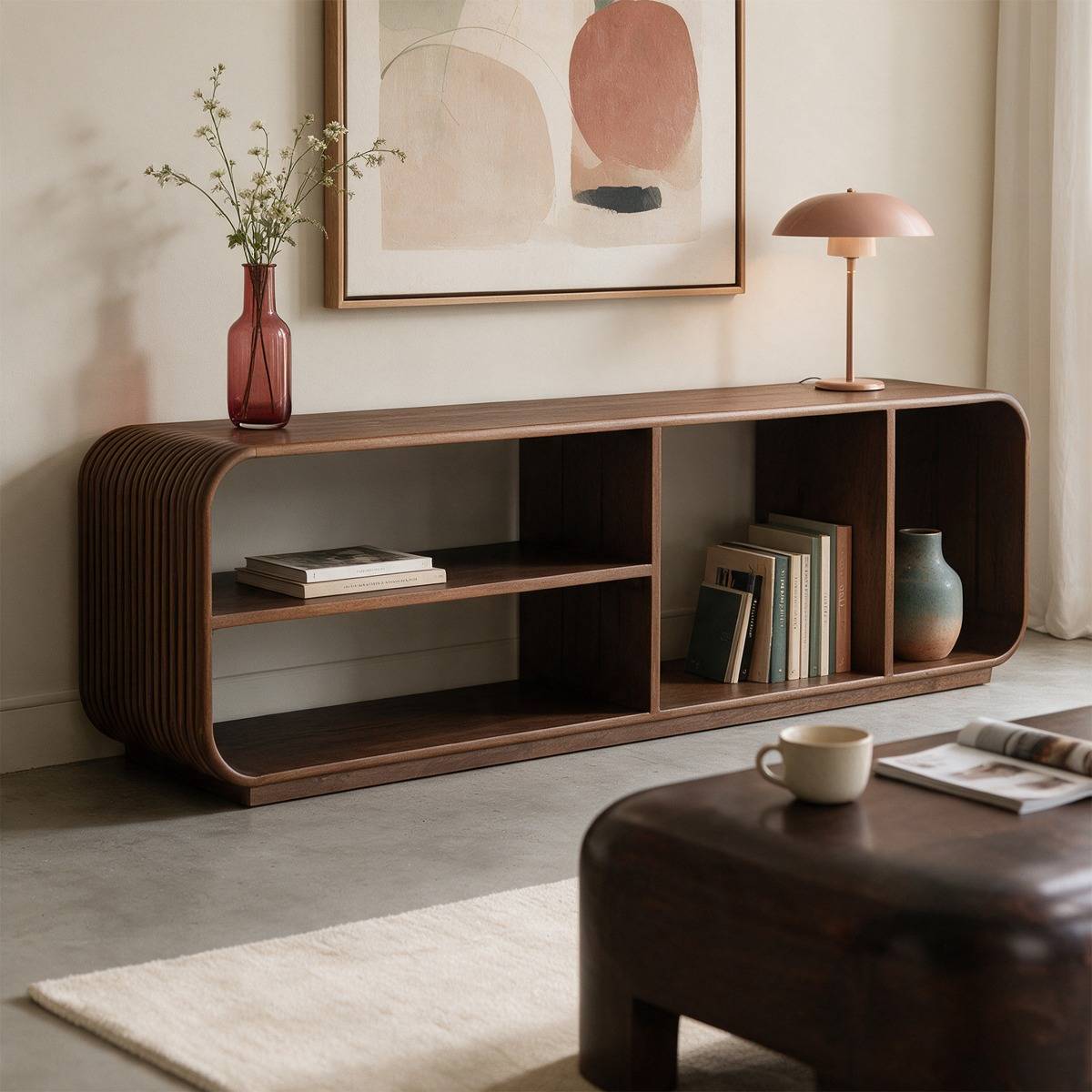 Meuble TV en bois de manguier Maora