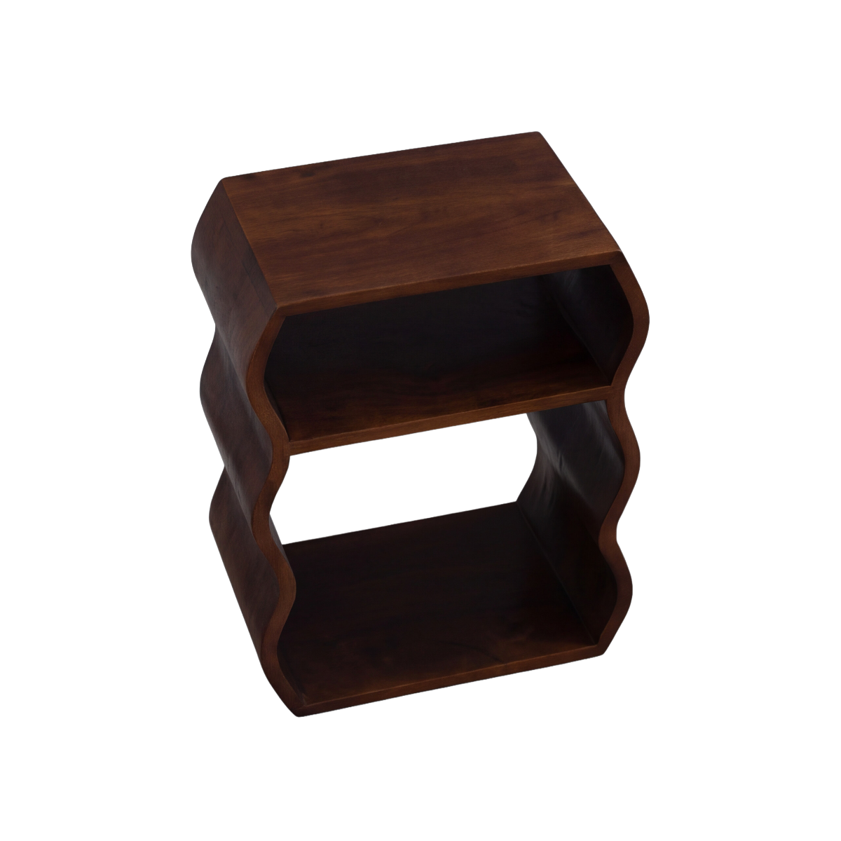 Table de chevet en bois de manguier vagues Maora