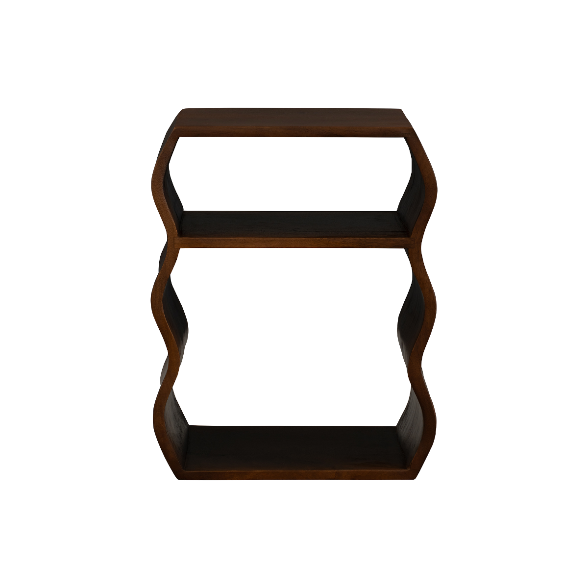 Table de chevet en bois de manguier vagues Maora