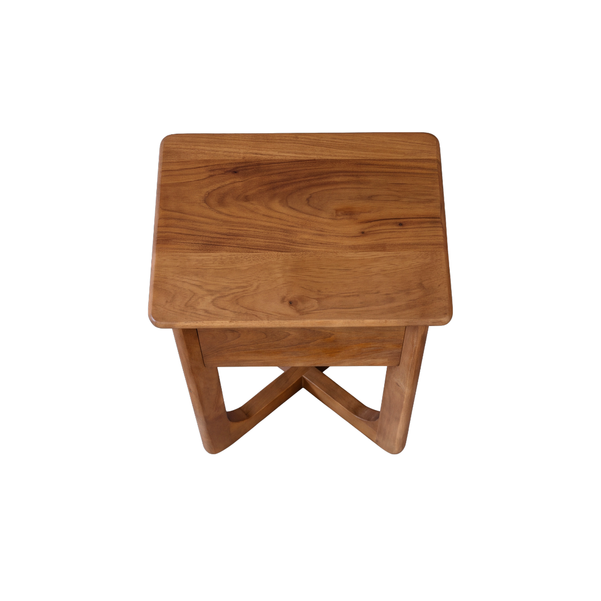 Table de chevet avec tiroir en bois de manguier Zoran