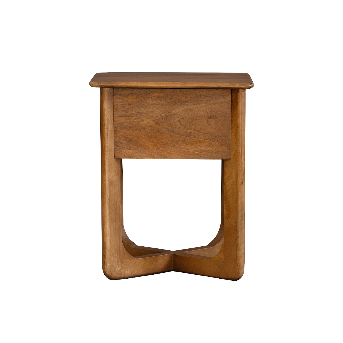 Table de chevet avec tiroir en bois de manguier Zoran