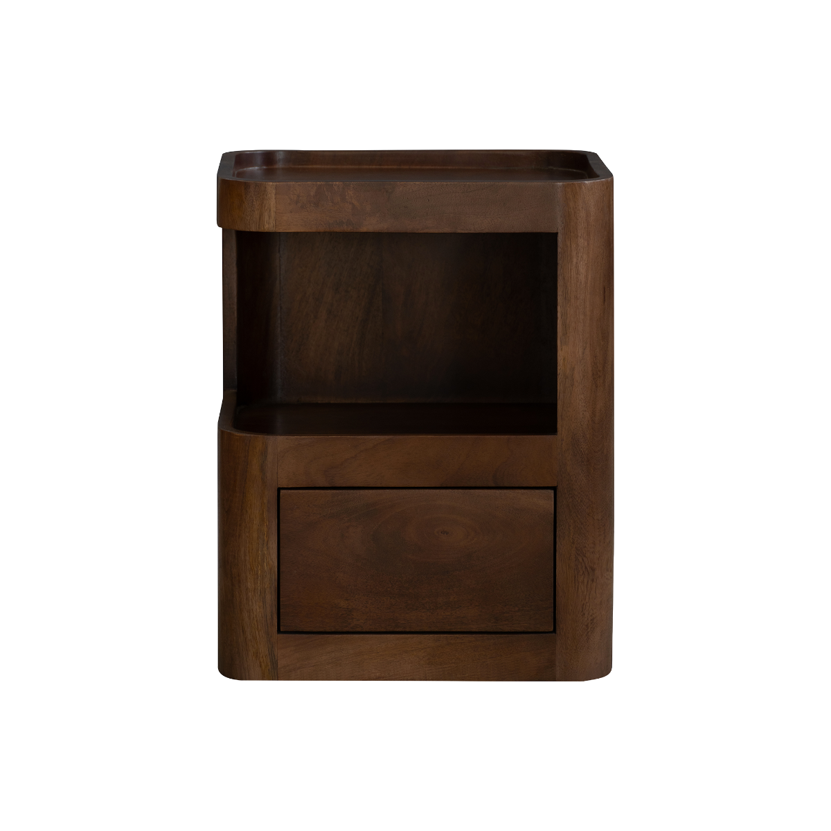 Table de chevet niche droite et gauche en bois de manguier Maora
