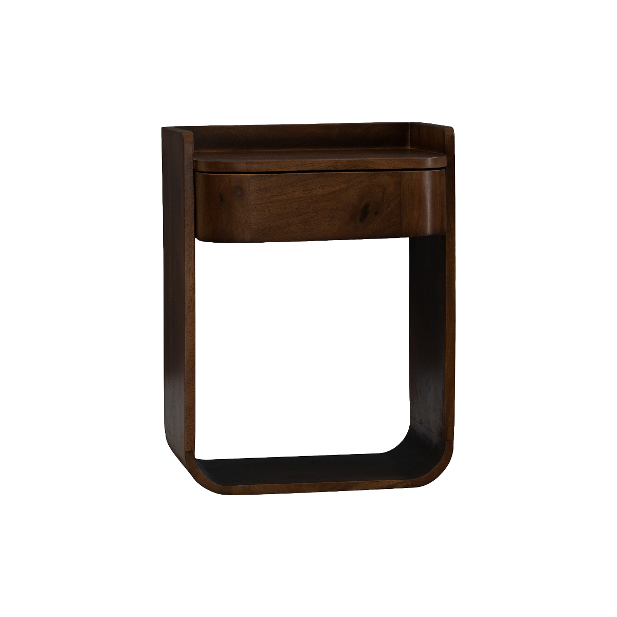 Table de chevet avec tiroir en bois de manguier Adèle
