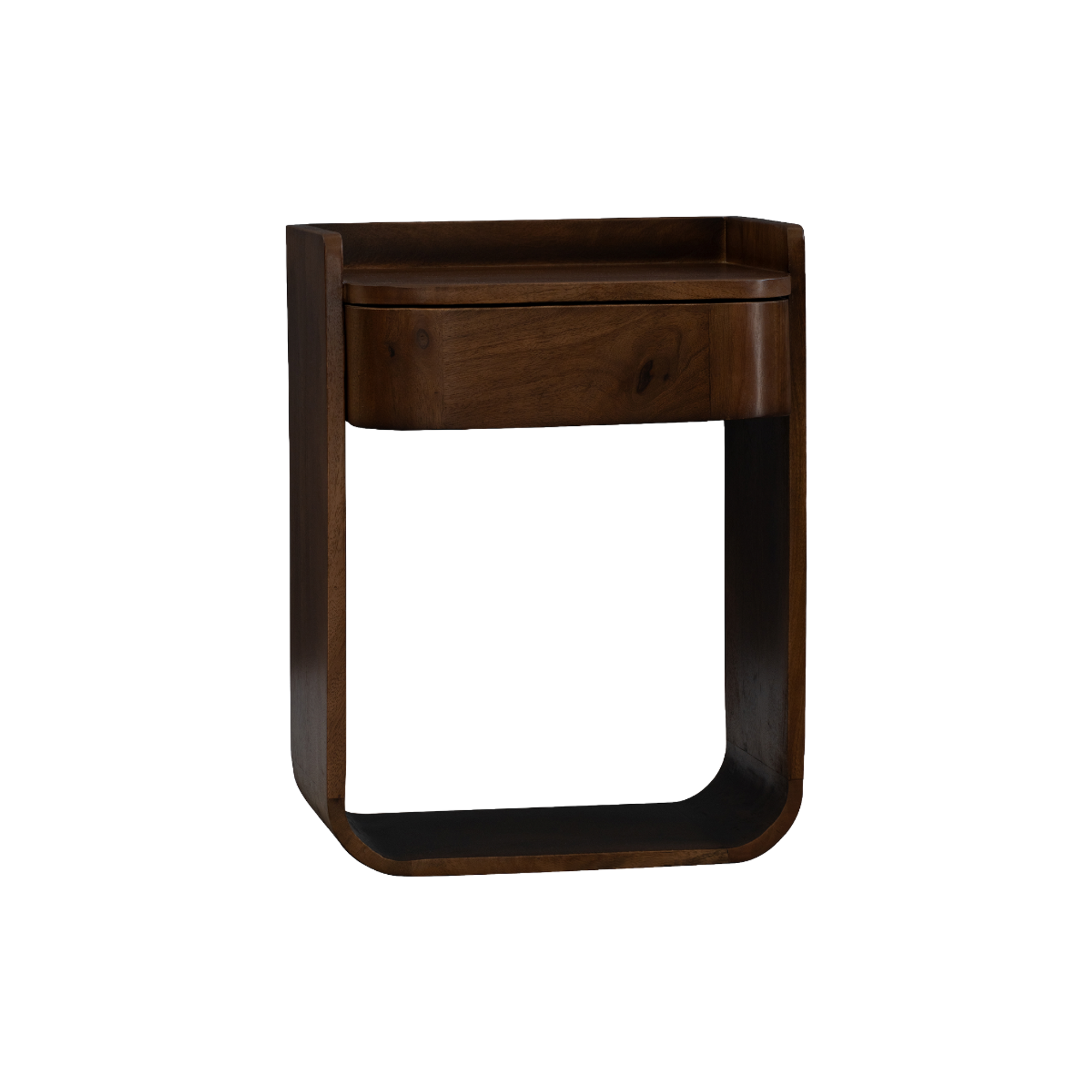 Table de chevet avec tiroir en bois de manguier Maora