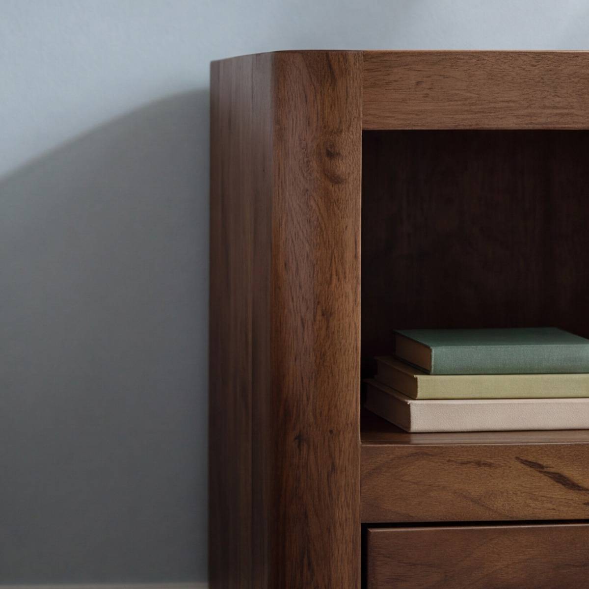 Table de chevet niche droite et gauche en bois de manguier Maora