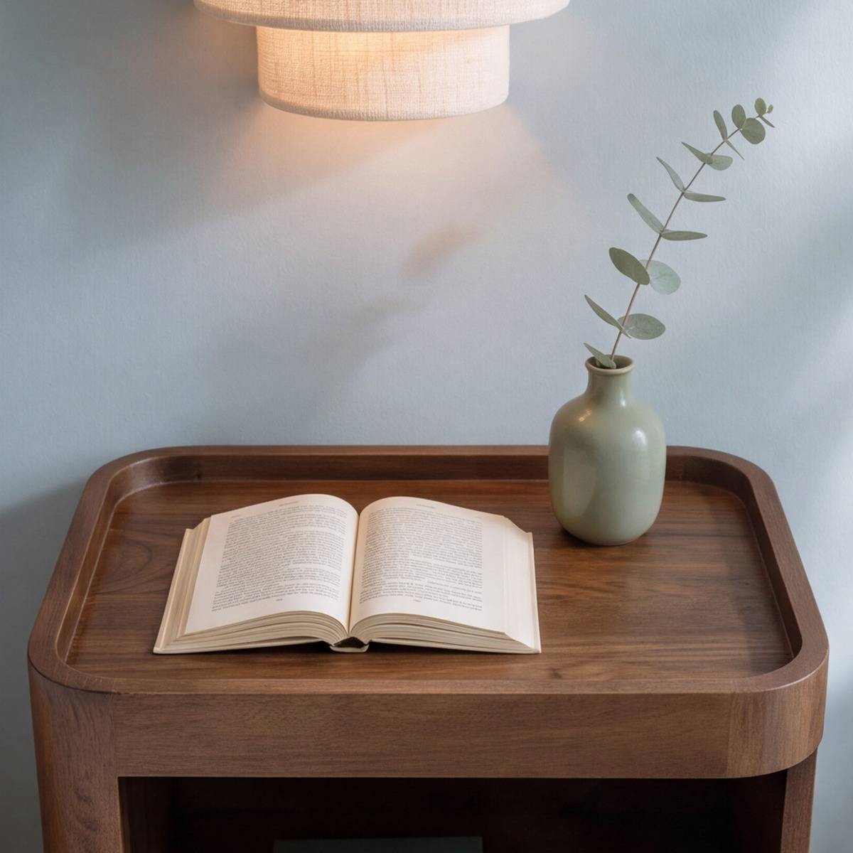 Table de chevet niche droite et gauche en bois de manguier Maora