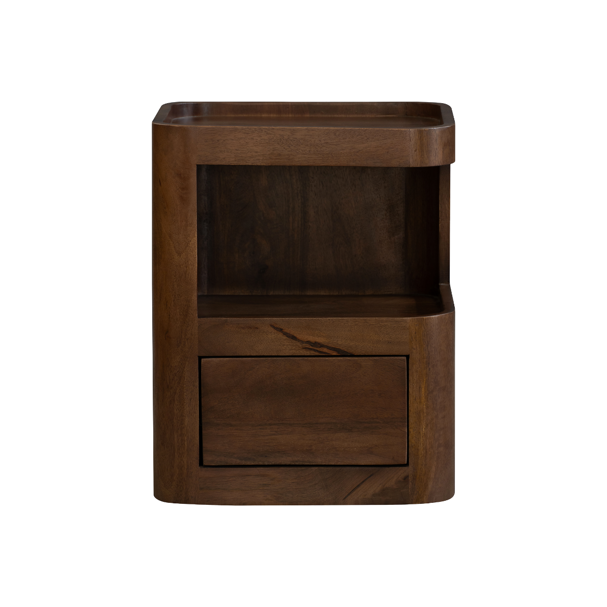 Table de chevet niche droite et gauche en bois de manguier Maora