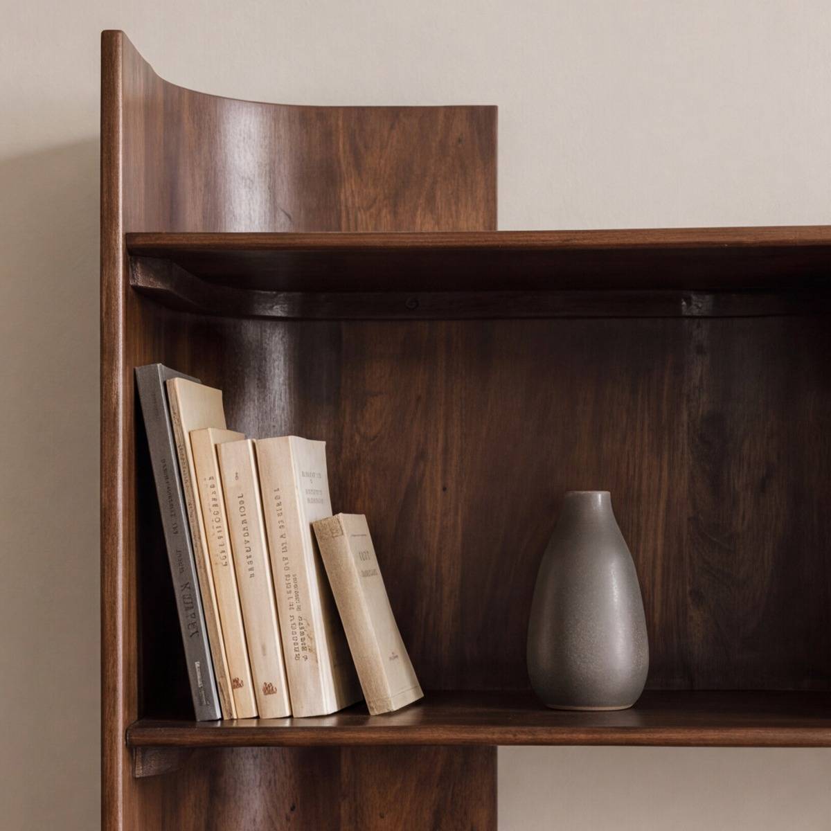 Bibliothèque en bois de manguier Maora