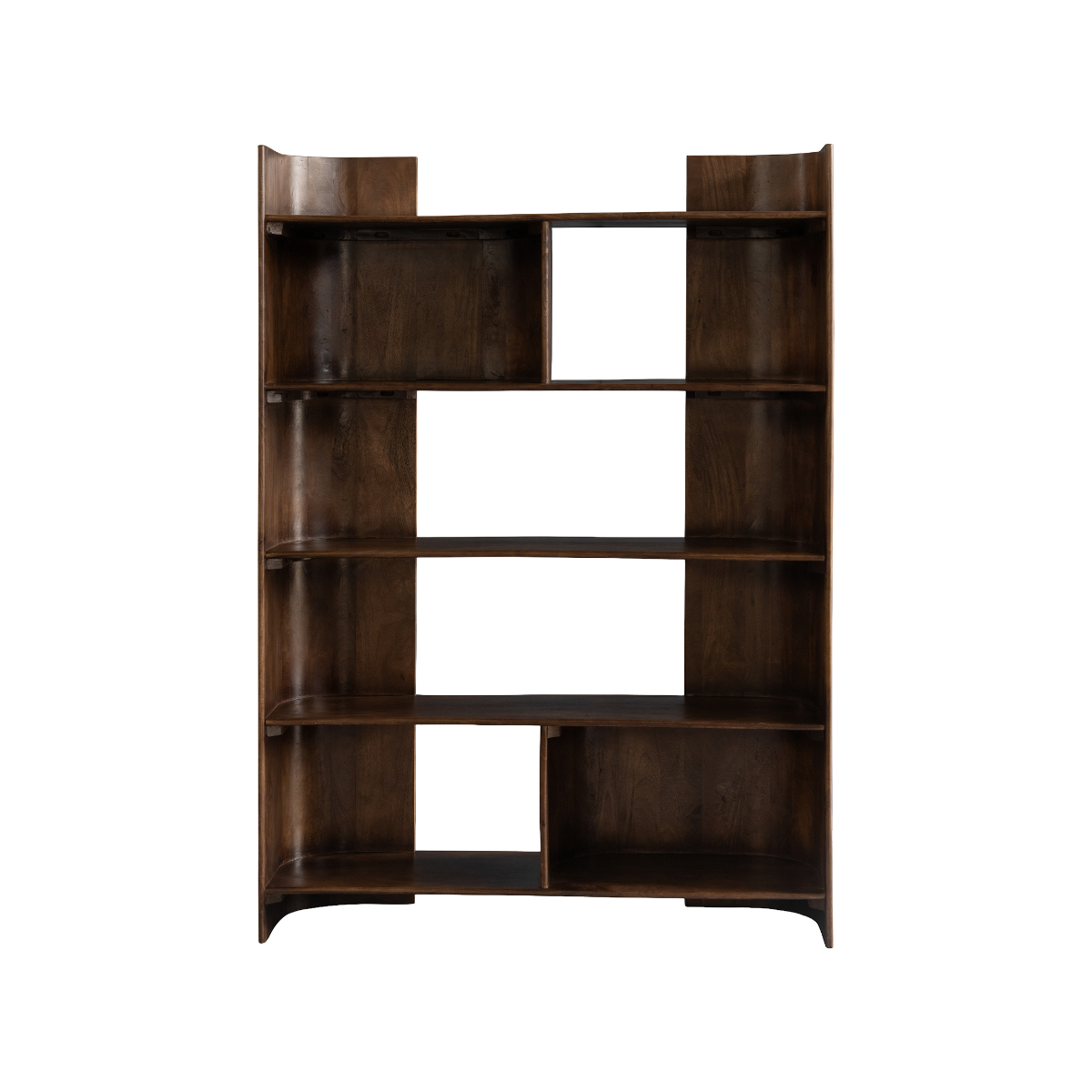 Bibliothèque en bois de manguier Maora