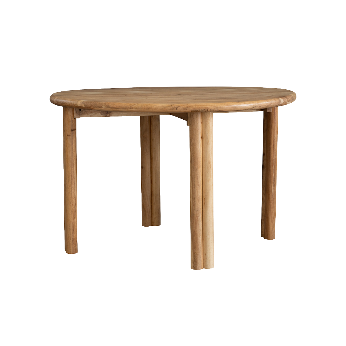 Table à manger ronde en bois d'acacia Séléna