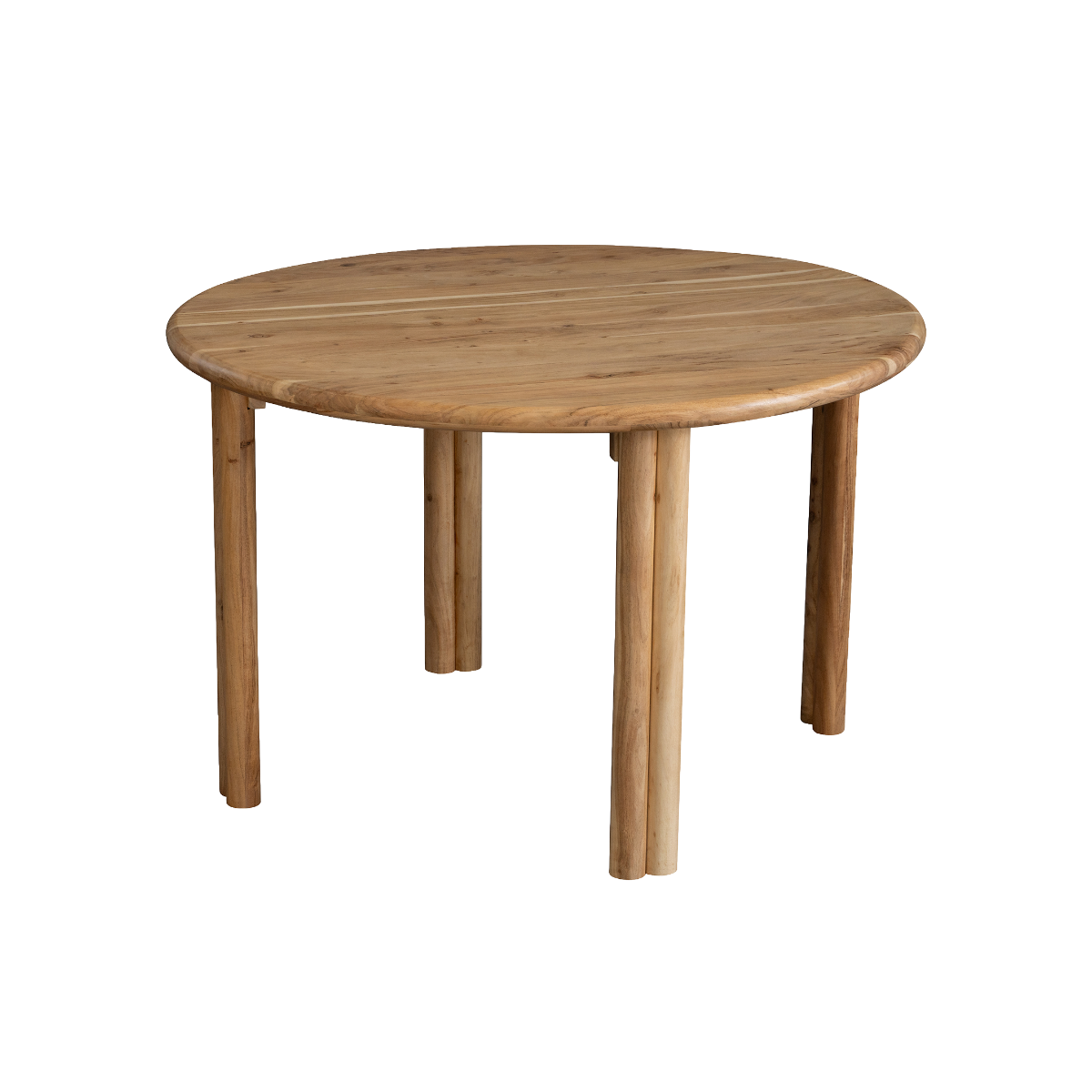 Table à manger ronde en bois d'acacia Séléna