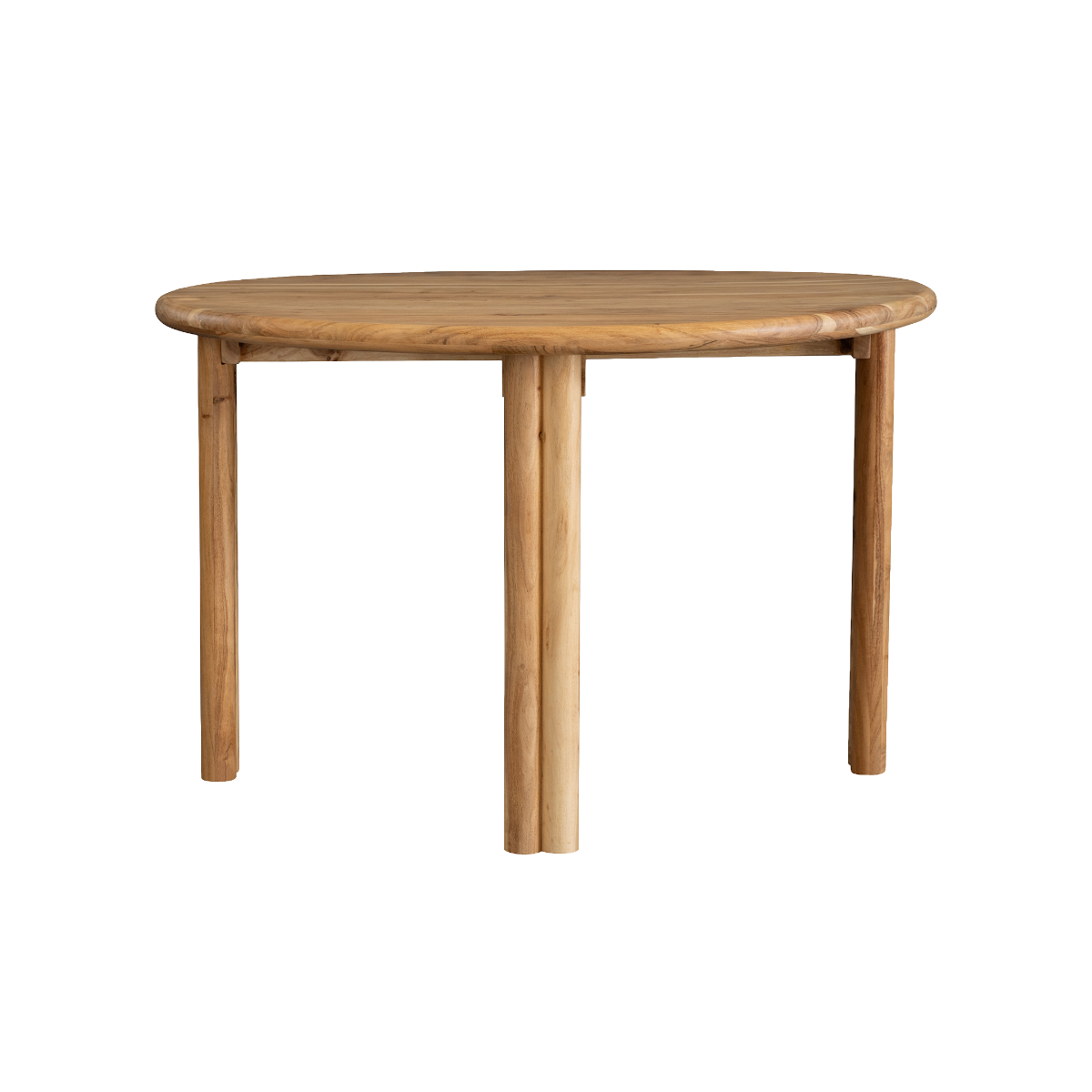 Table à manger ronde en bois d'acacia Séléna
