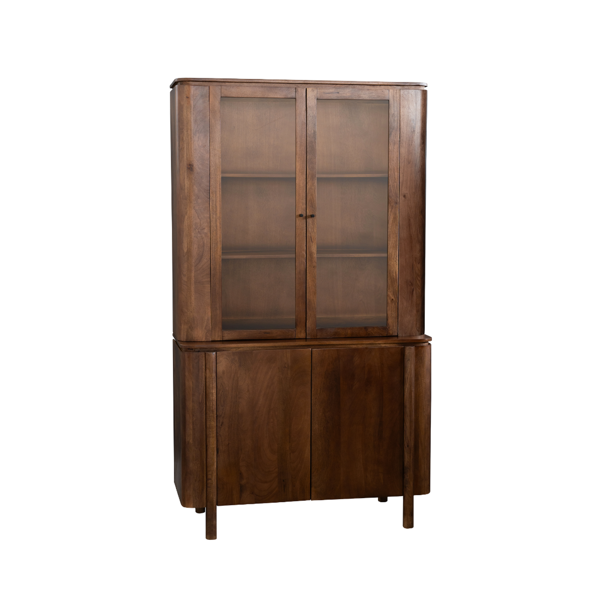 Vaisselier en bois de manguier 120cm Maora