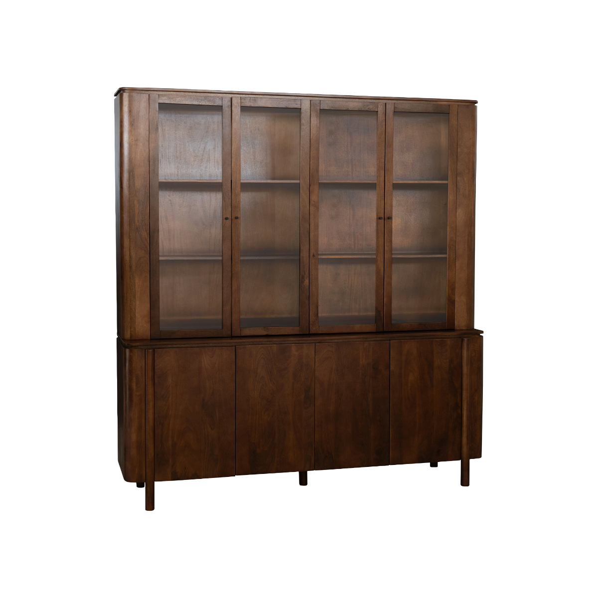 Vaisselier en bois de manguier 210cm Maora