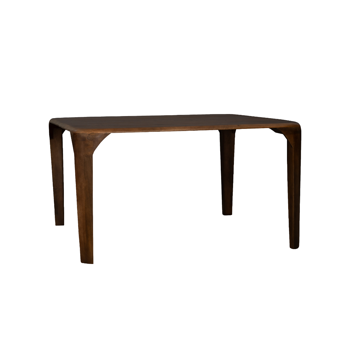 Table à manger carrée en bois de manguier Maora