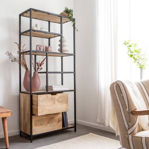 Etagère en bois de manguier et métal Maxence